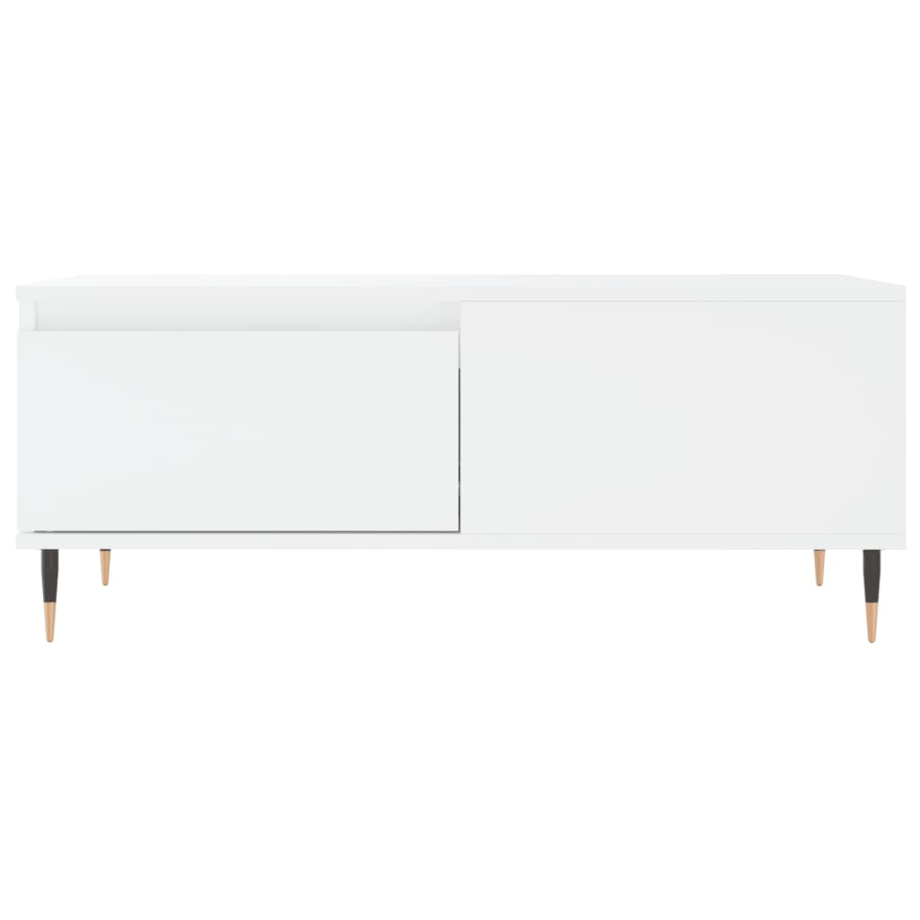 Table basse Blanc 90x50x36,5 cm Bois d'ingénierie - XIOS