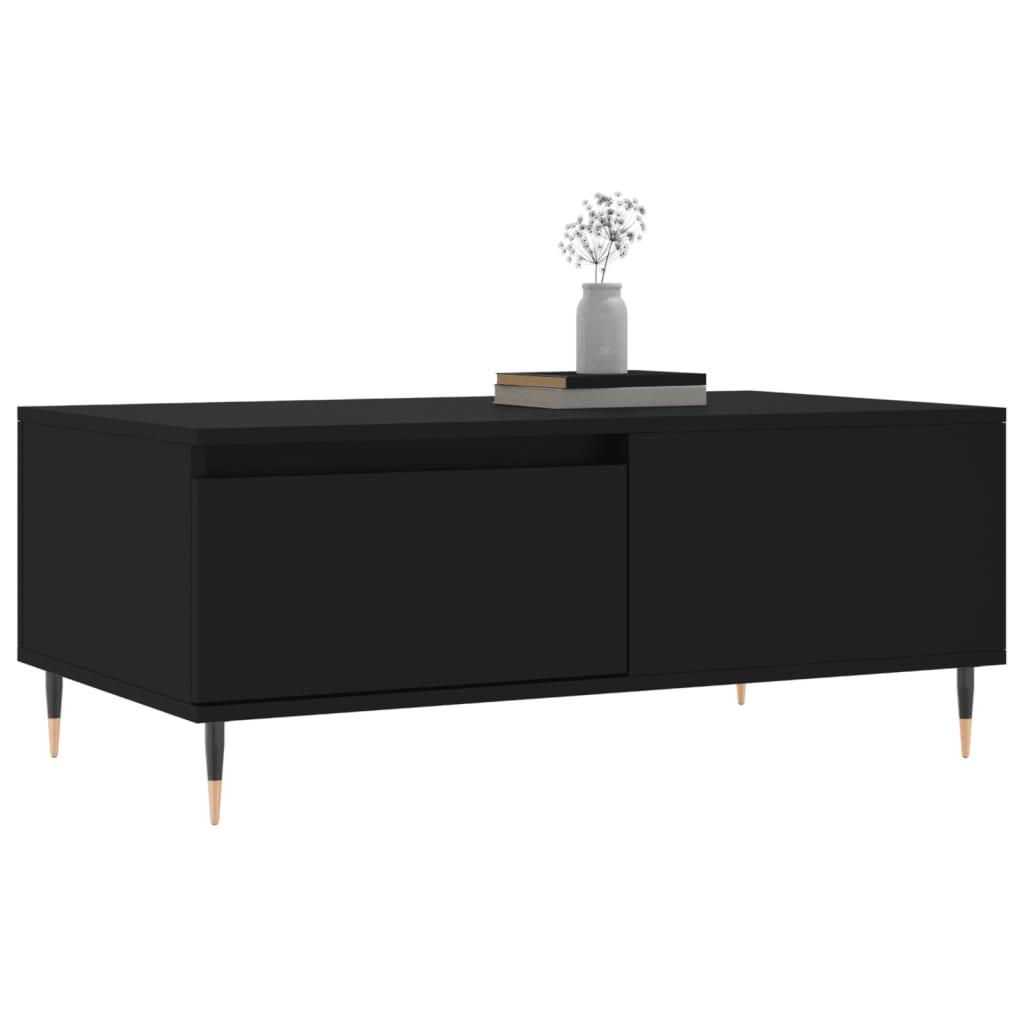 Table basse Noir 90x50x36,5 cm Bois d'ingénierie - XIOS