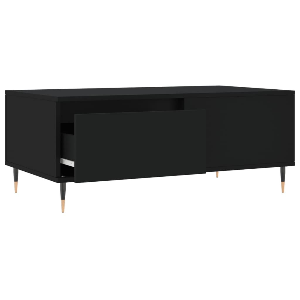 Table basse Noir 90x50x36,5 cm Bois d'ingénierie - XIOS