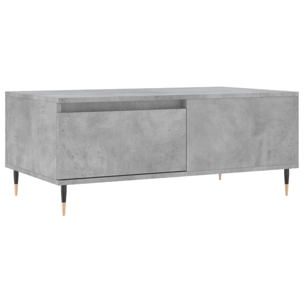 Table basse Gris béton 90x50x36,5 cm Bois d'ingénierie - XIOS