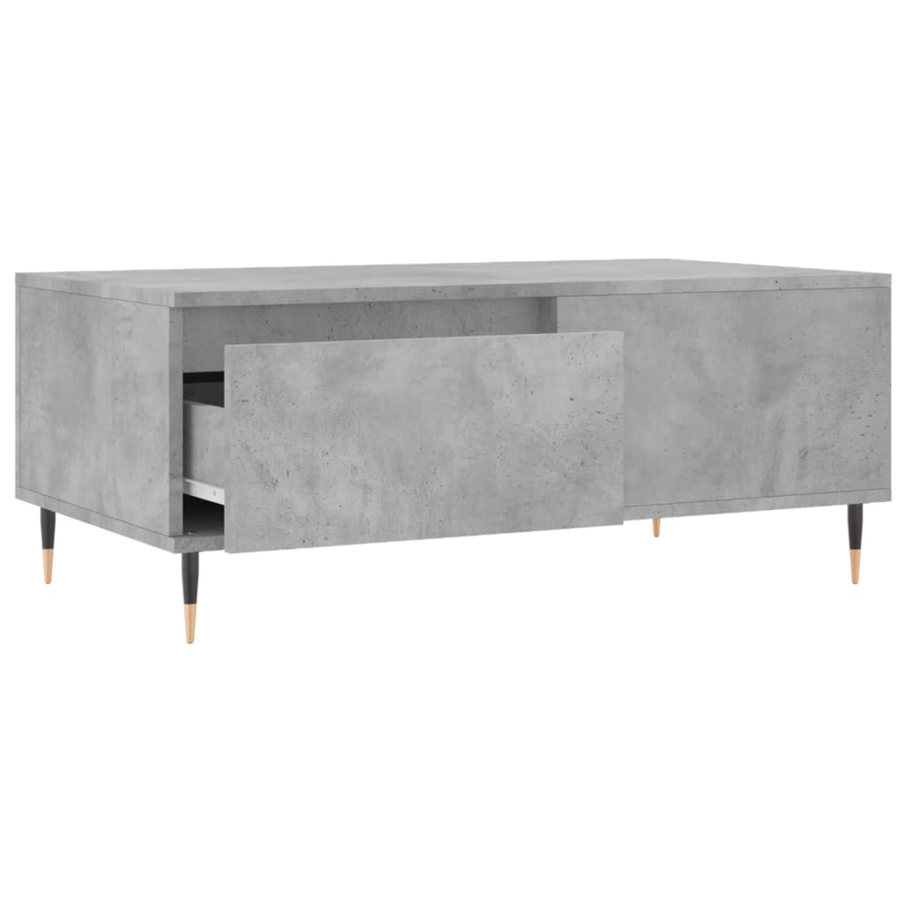 Table basse Gris béton 90x50x36,5 cm Bois d'ingénierie - XIOS