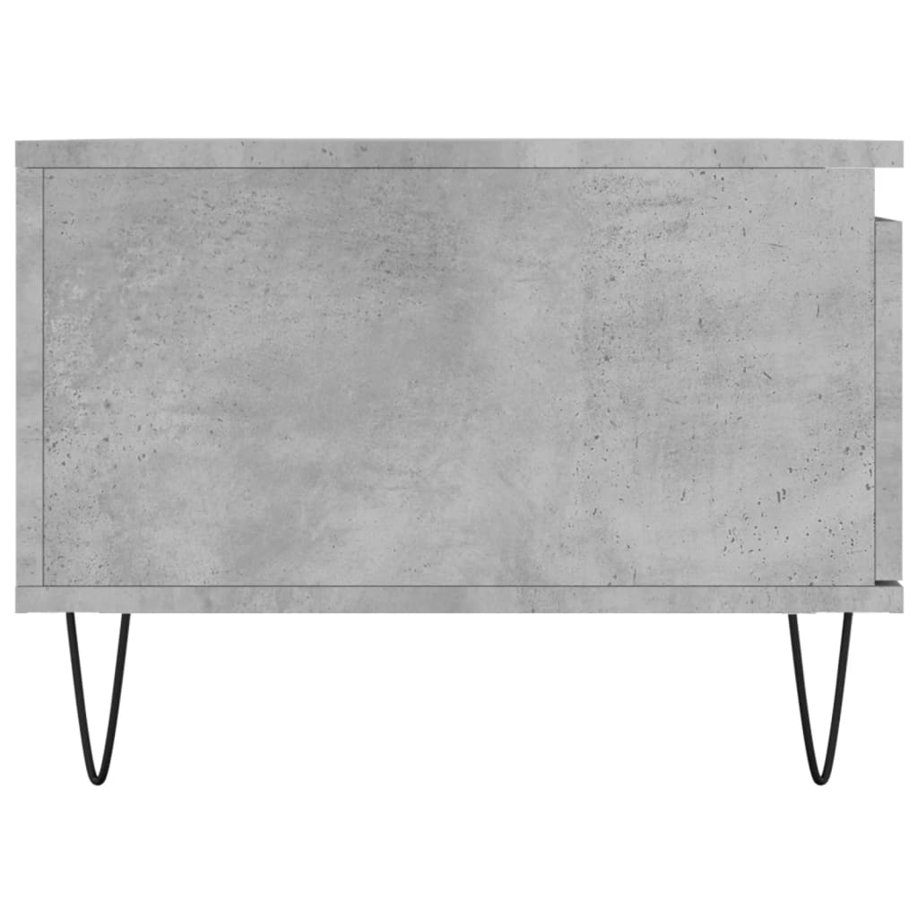 Table basse Gris béton 90x50x36,5 cm Bois d'ingénierie - XIOS
