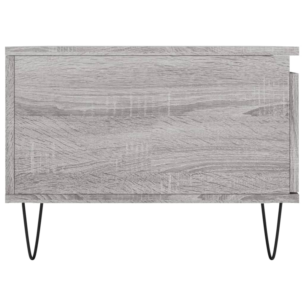 Table basse Sonoma gris 90x50x36,5 cm Bois d'ingénierie - XIOS
