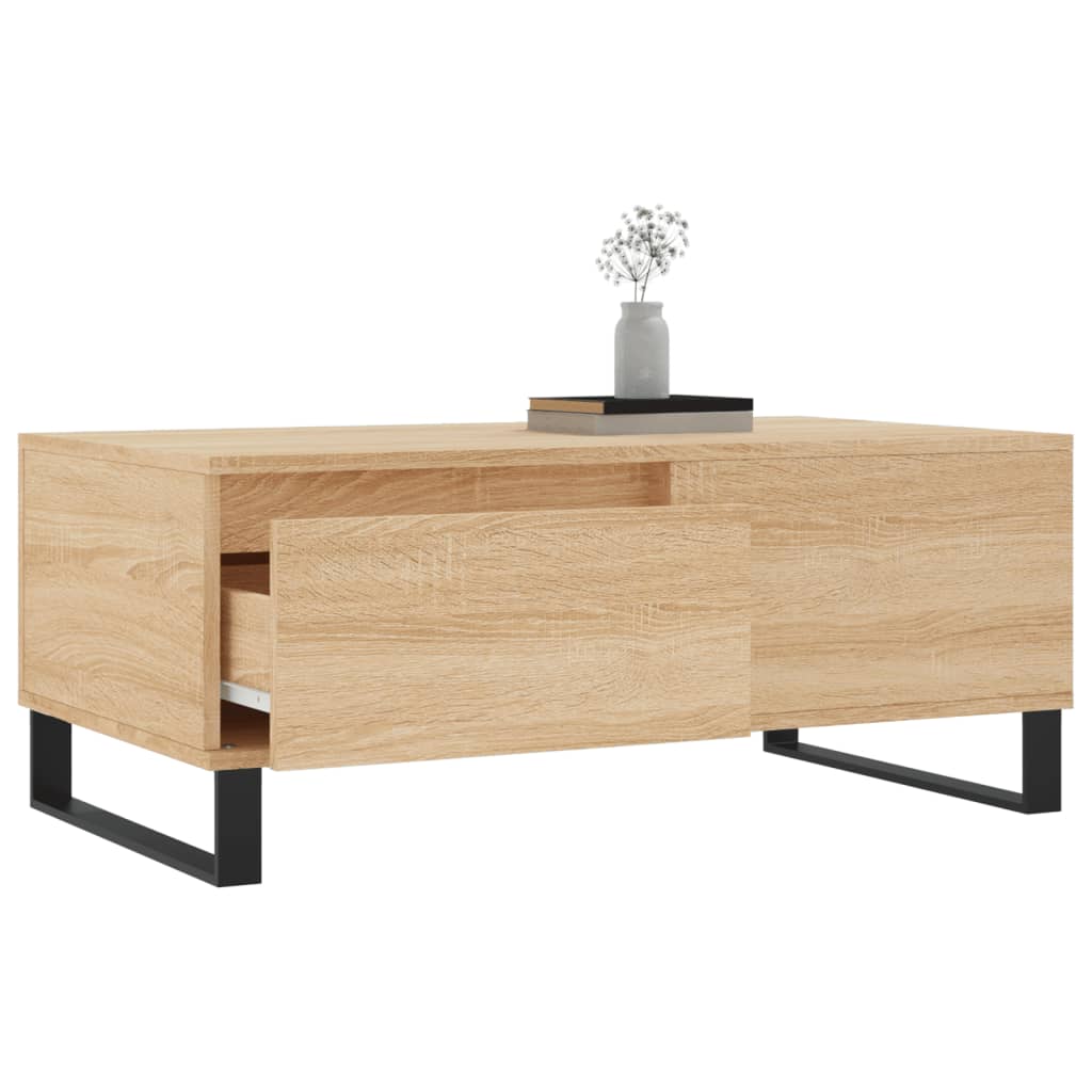 Table basse Chêne sonoma 90x50x36,5 cm Bois d'ingénierie - XIOS