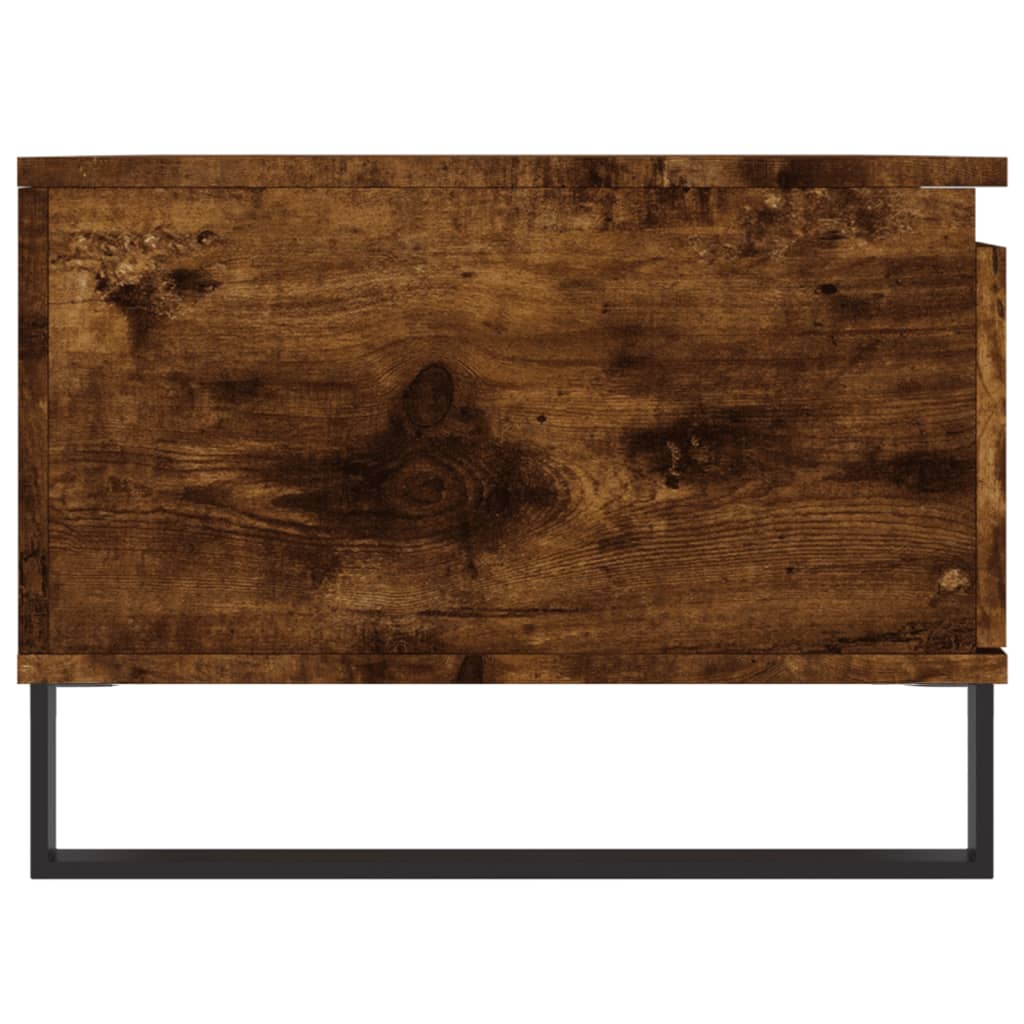 Table basse Chêne fumé 90x50x36,5 cm Bois d'ingénierie - XIOS