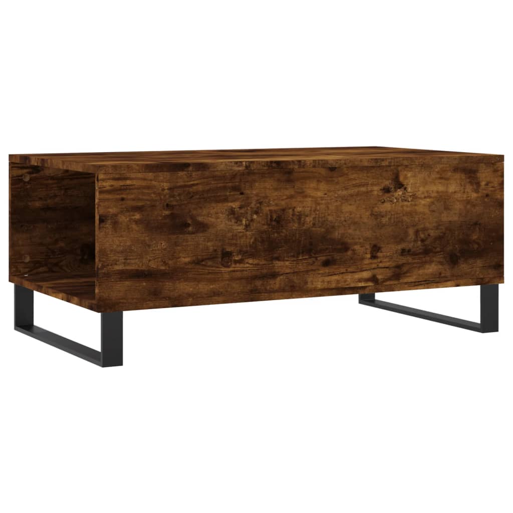 Table basse Chêne fumé 90x50x36,5 cm Bois d'ingénierie - XIOS