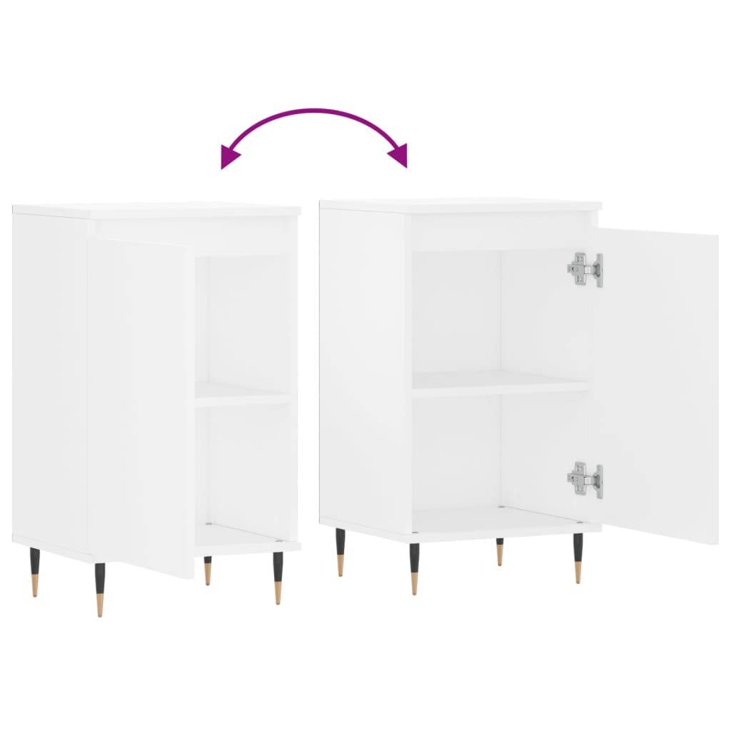 Buffets 2 pcs blanc 40x35x70 cm bois d’ingénierie - XIOS