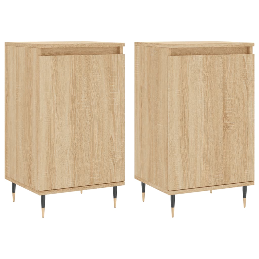 Buffets 2 pcs chêne sonoma 40x35x70 cm bois d'ingénierie - XIOS