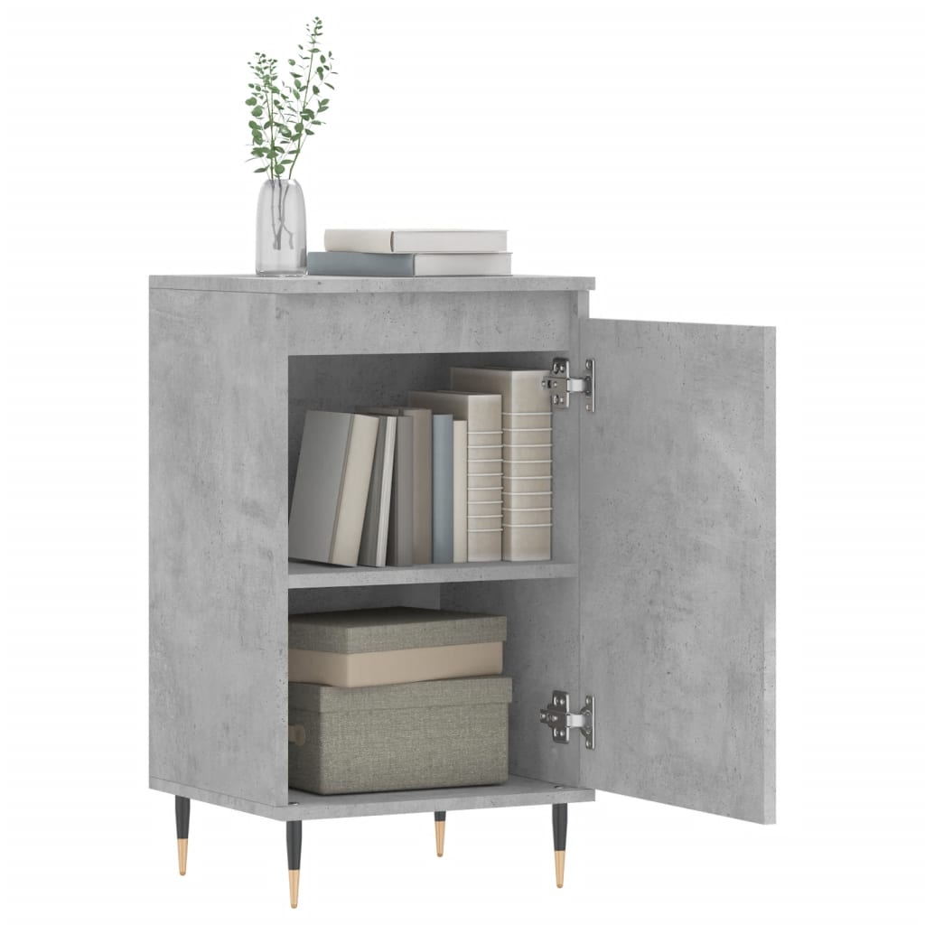 Buffet gris béton 40x35x70 cm bois d'ingénierie - XIOS