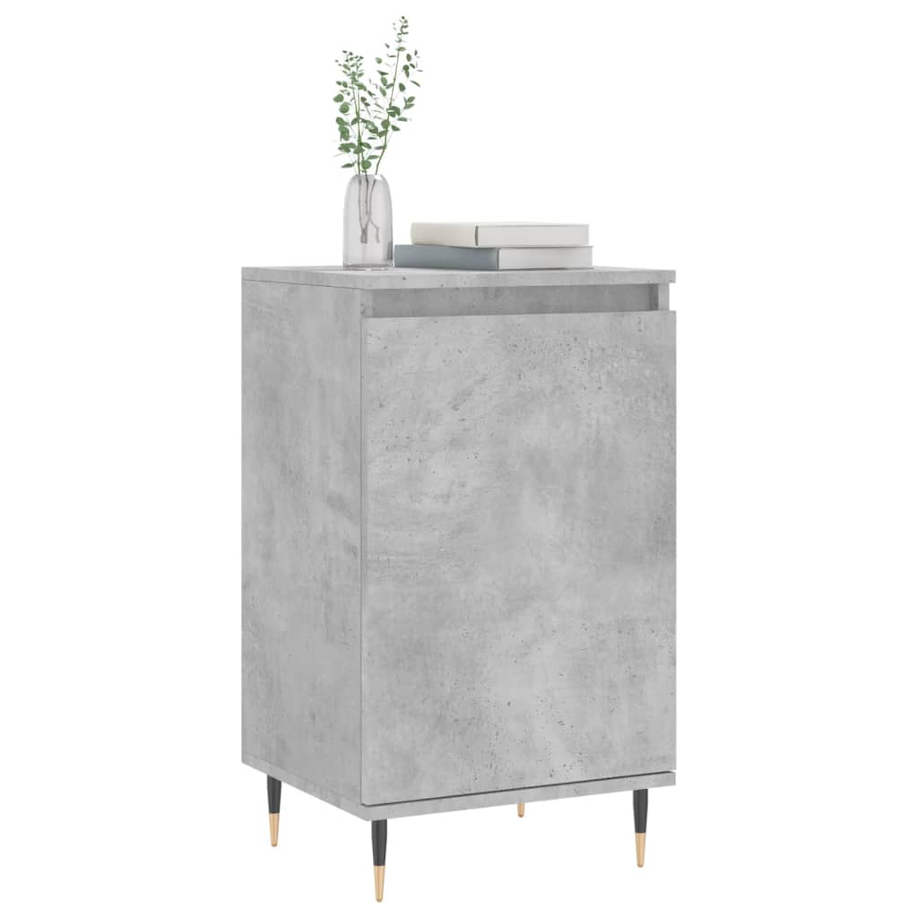 Buffets 2 pcs gris béton 40x35x70 cm bois d'ingénierie - XIOS