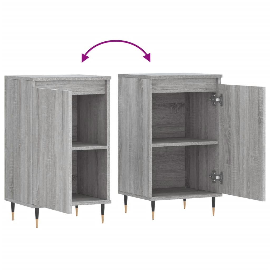Buffets 2 pcs sonoma gris 40x35x70 cm bois d'ingénierie - XIOS