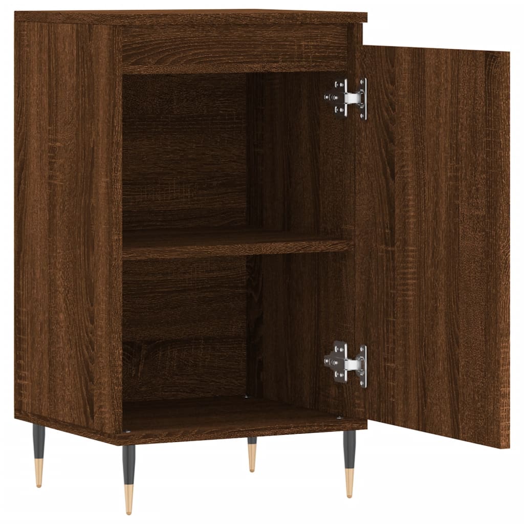Buffets 2 pcs chêne marron 40x35x70 cm bois d'ingénierie - XIOS