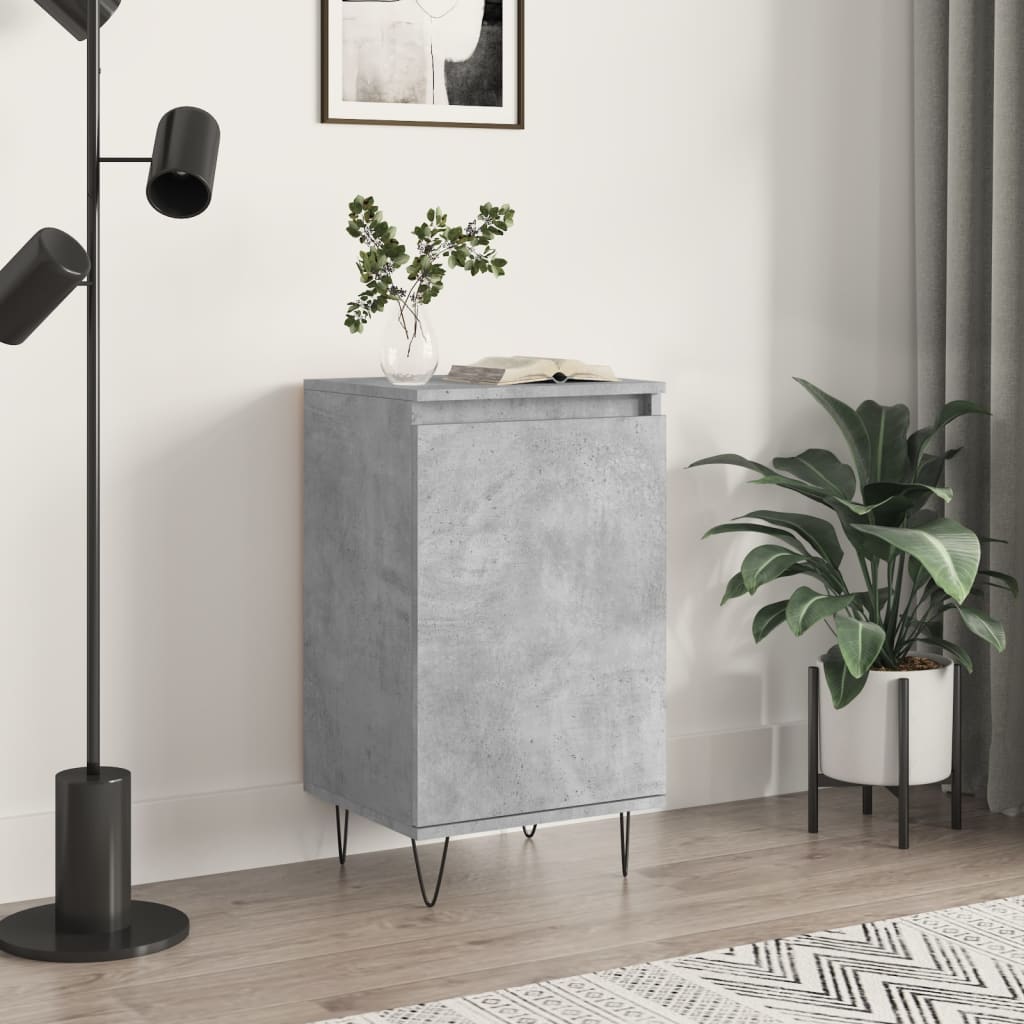 Buffet gris béton 40x35x70 cm bois d'ingénierie - XIOS