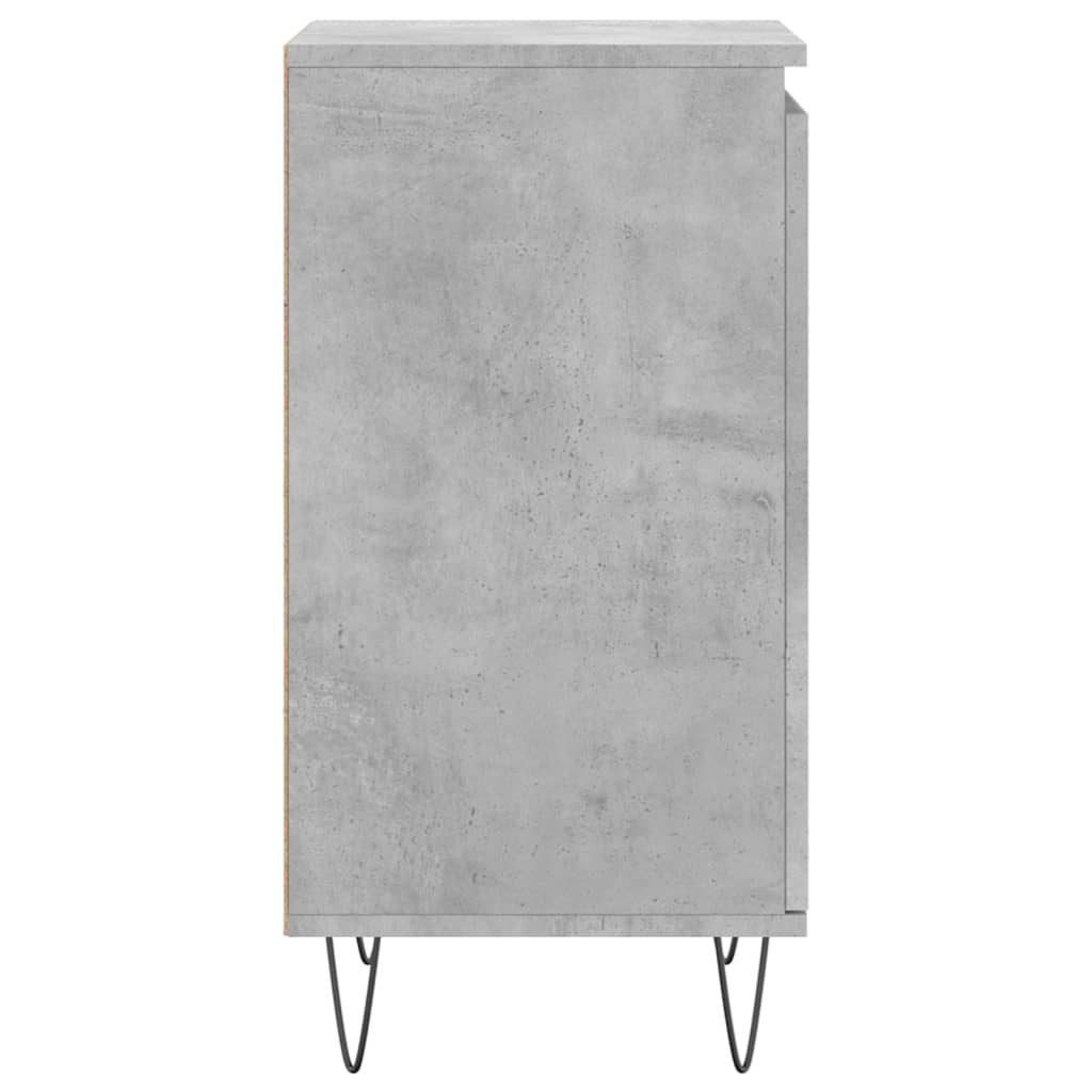 Buffets 2 pcs gris béton 40x35x70 cm bois d'ingénierie - XIOS