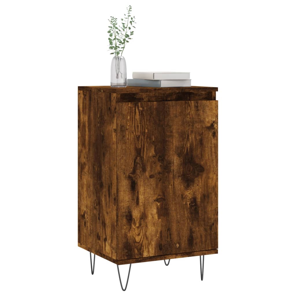 Buffets 2 pcs chêne fumé 40x35x70 cm bois d'ingénierie - XIOS