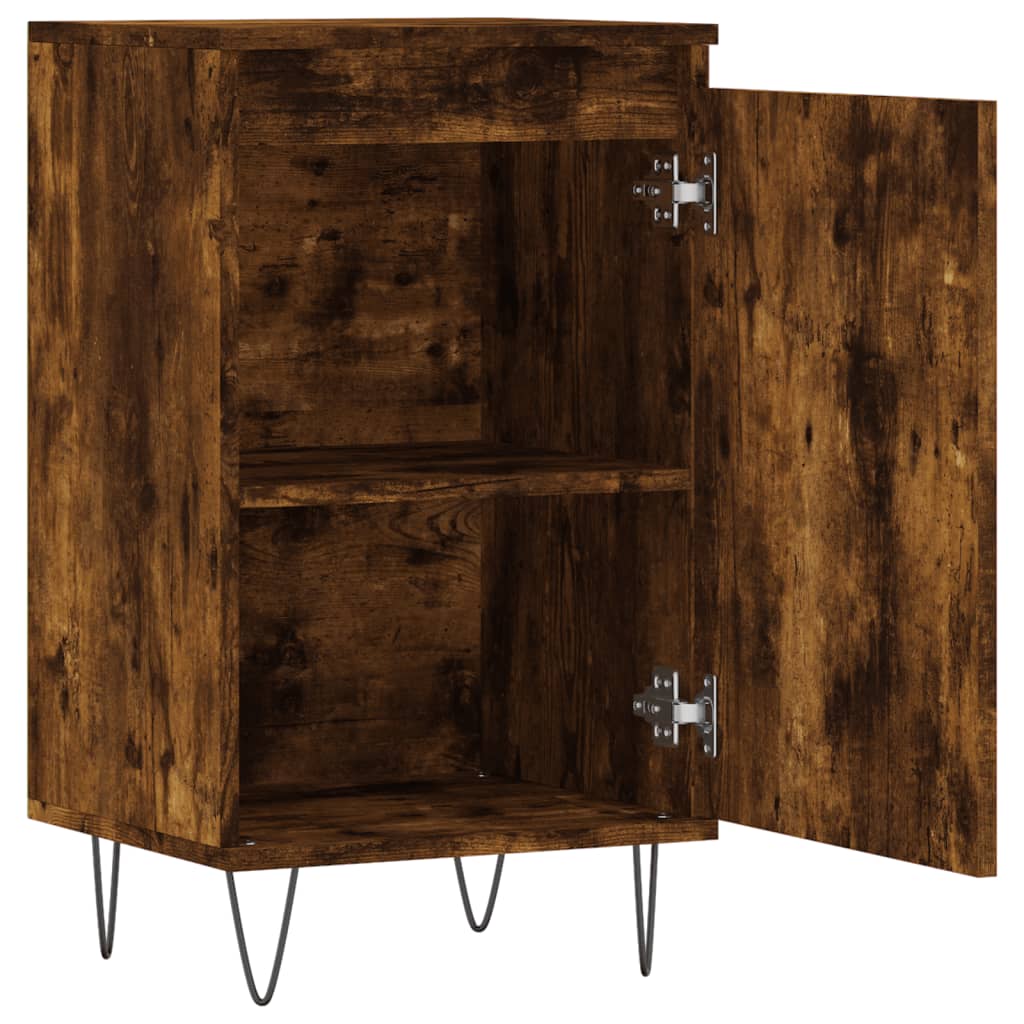 Buffets 2 pcs chêne fumé 40x35x70 cm bois d'ingénierie - XIOS