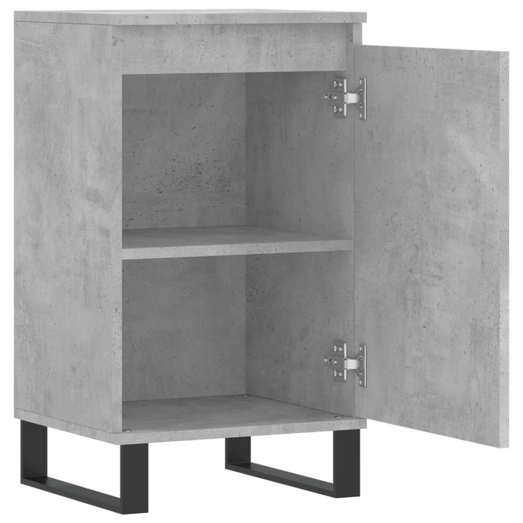 Buffets 2 pcs gris béton 40x35x70 cm bois d'ingénierie - XIOS