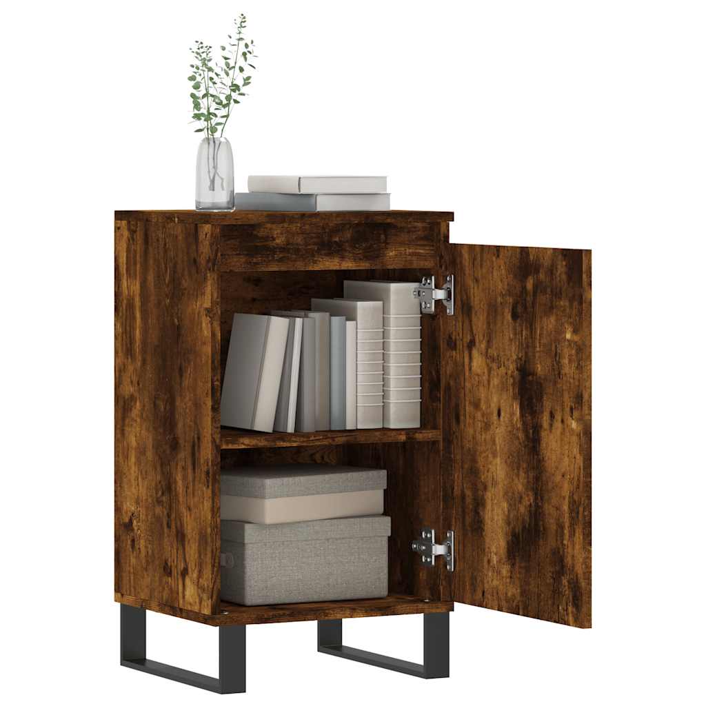 Buffet chêne fumé 40x35x70 cm bois d'ingénierie - XIOS