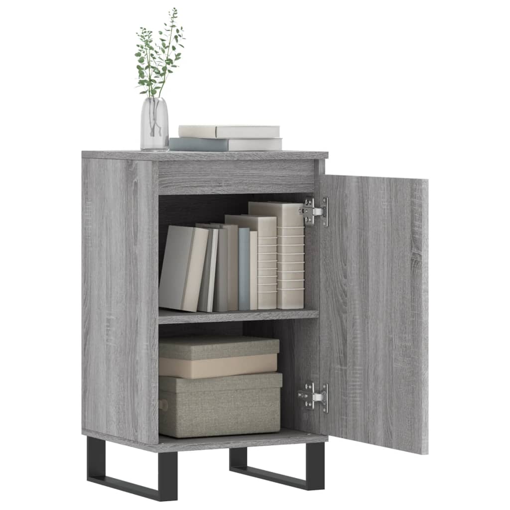 Buffet sonoma gris 40x35x70 cm bois d'ingénierie - XIOS