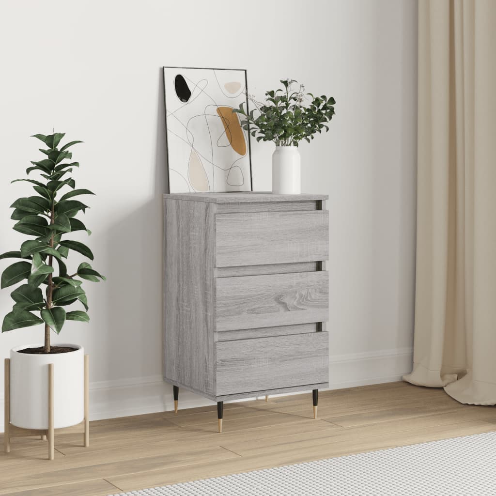 Buffet sonoma gris 40x35x70 cm bois d'ingénierie - XIOS