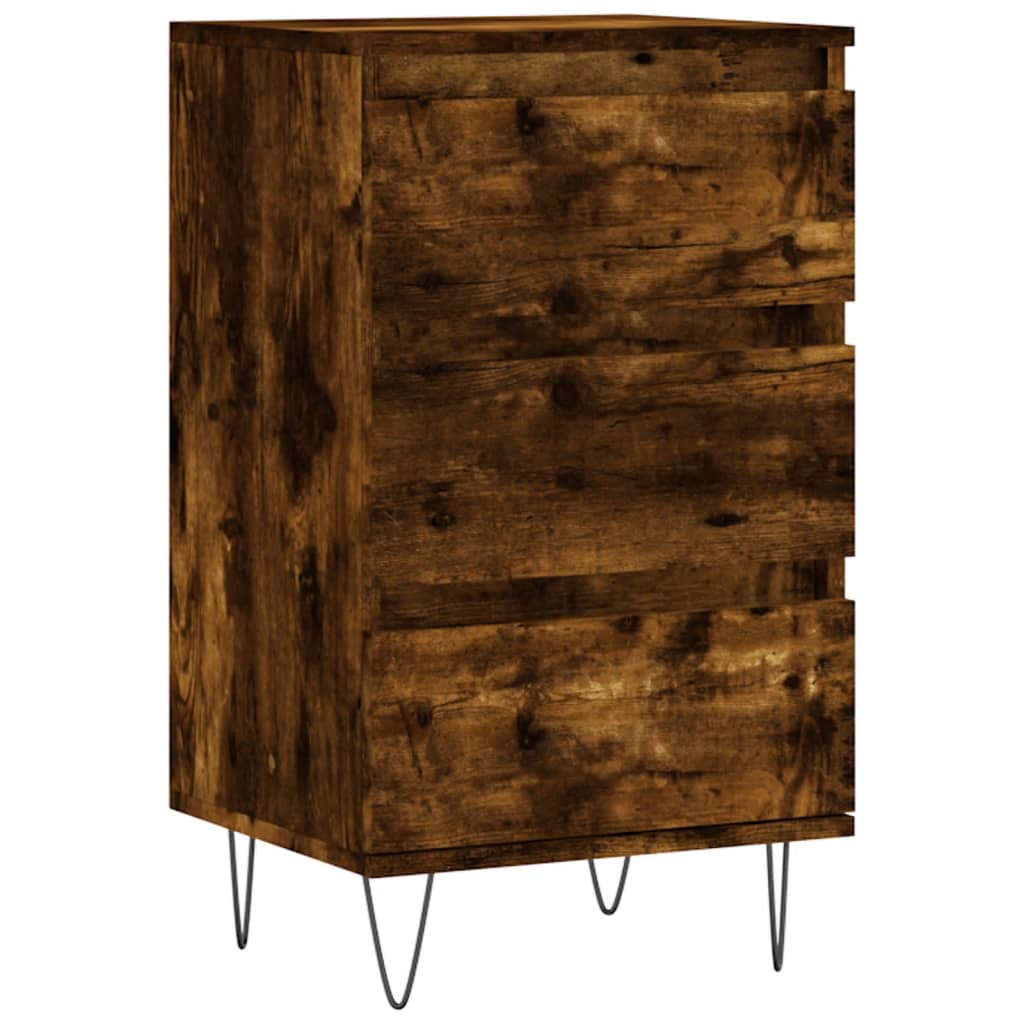 Buffet chêne fumé 40x35x70 cm bois d'ingénierie - XIOS