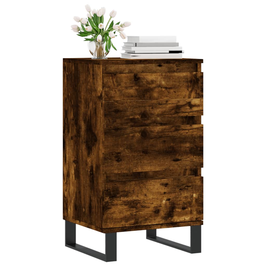 Buffet chêne fumé 40x35x70 cm bois d'ingénierie - XIOS