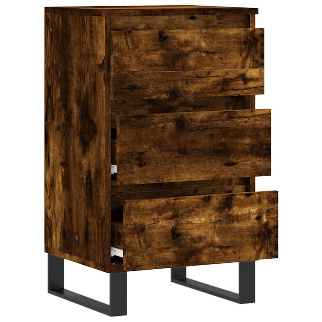 Buffet chêne fumé 40x35x70 cm bois d'ingénierie - XIOS