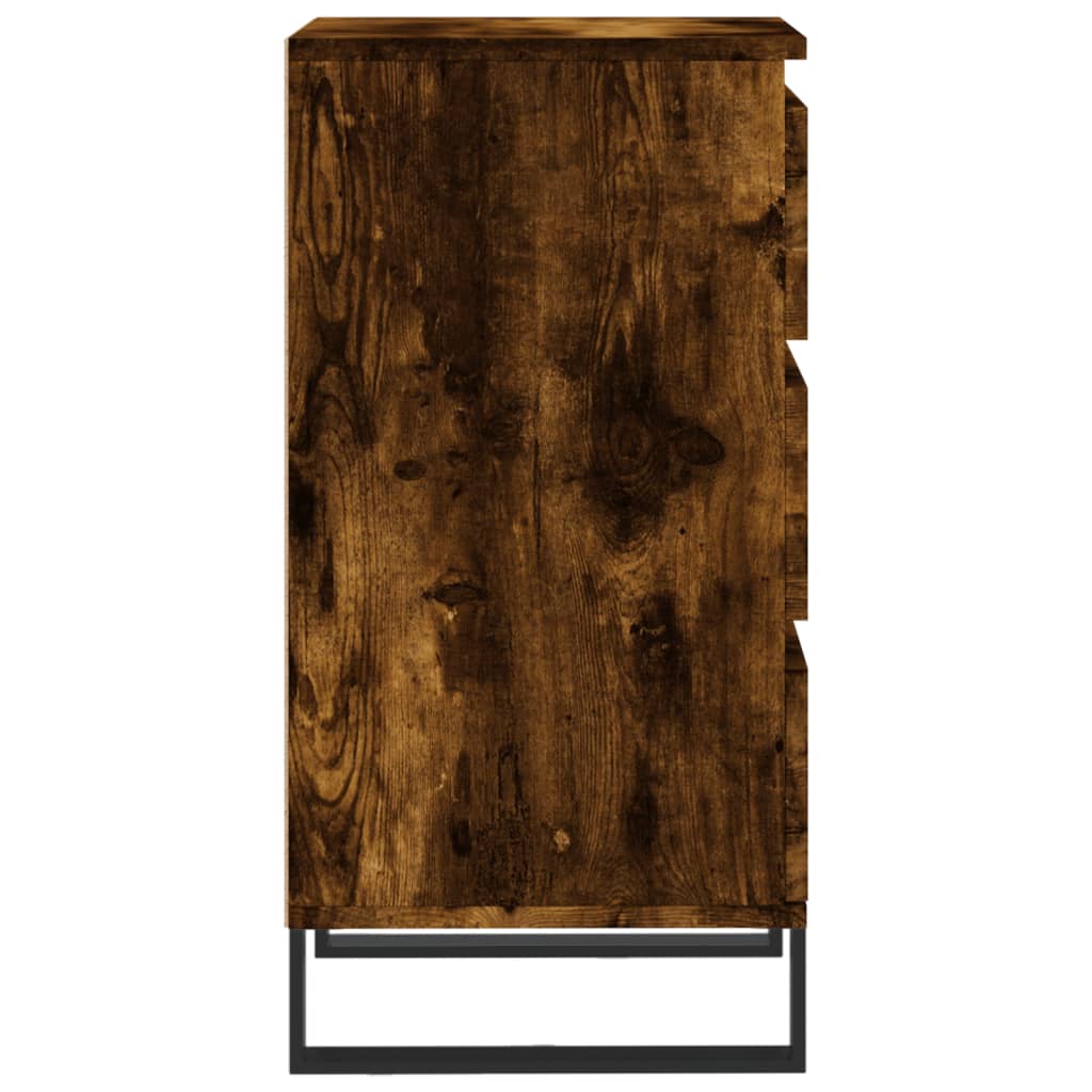 Buffet chêne fumé 40x35x70 cm bois d'ingénierie - XIOS