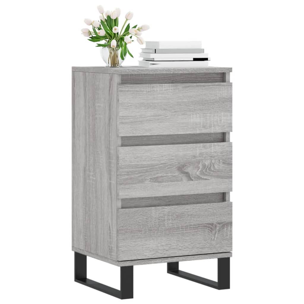 Buffet sonoma gris 40x35x70 cm bois d'ingénierie - XIOS