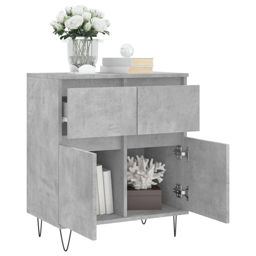 Buffet Gris béton 60x35x70 cm Bois d'ingénierie - XIOS