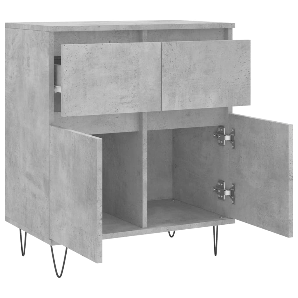Buffet Gris béton 60x35x70 cm Bois d'ingénierie - XIOS