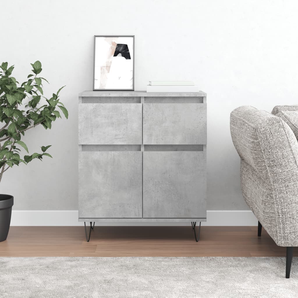 Buffet Gris béton 60x35x70 cm Bois d'ingénierie Buffets & bahuts vidaXL