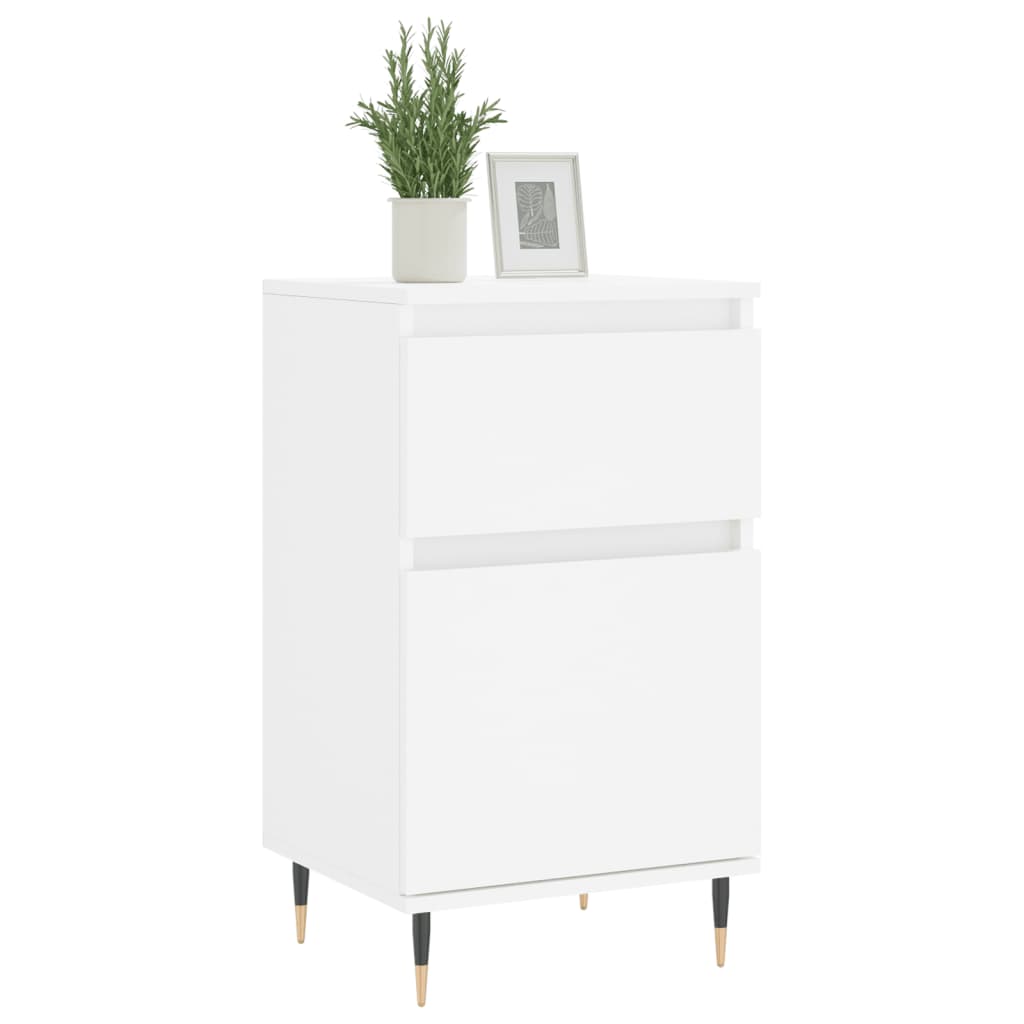 Buffets 2 pcs blanc 40x35x70 cm bois d’ingénierie - XIOS