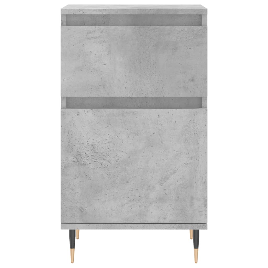 Buffets 2 pcs gris béton 40x35x70 cm bois d'ingénierie - XIOS