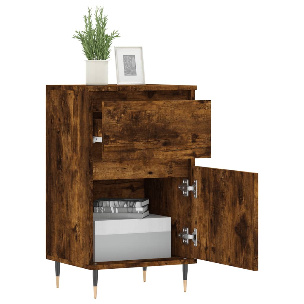 Buffet chêne fumé 40x35x70 cm bois d'ingénierie - XIOS