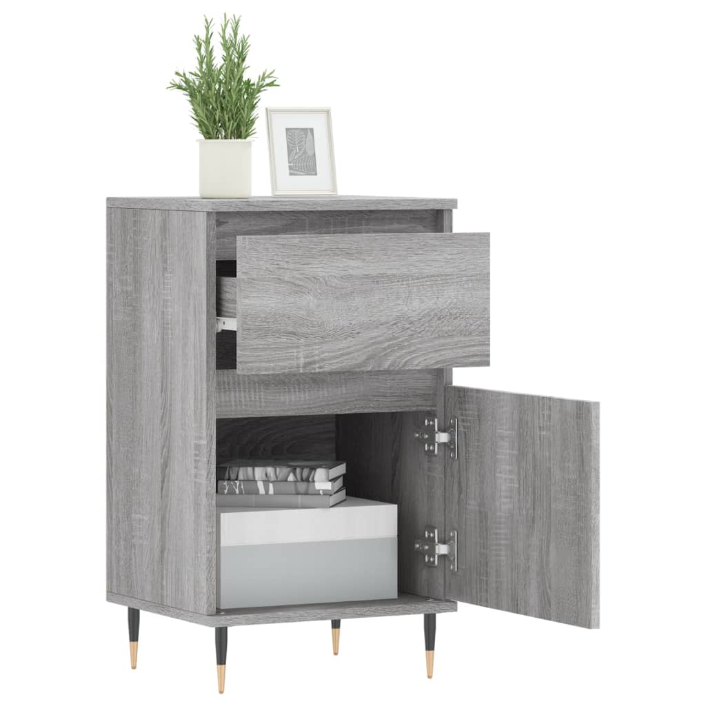 Buffets 2 pcs sonoma gris 40x35x70 cm bois d'ingénierie - XIOS