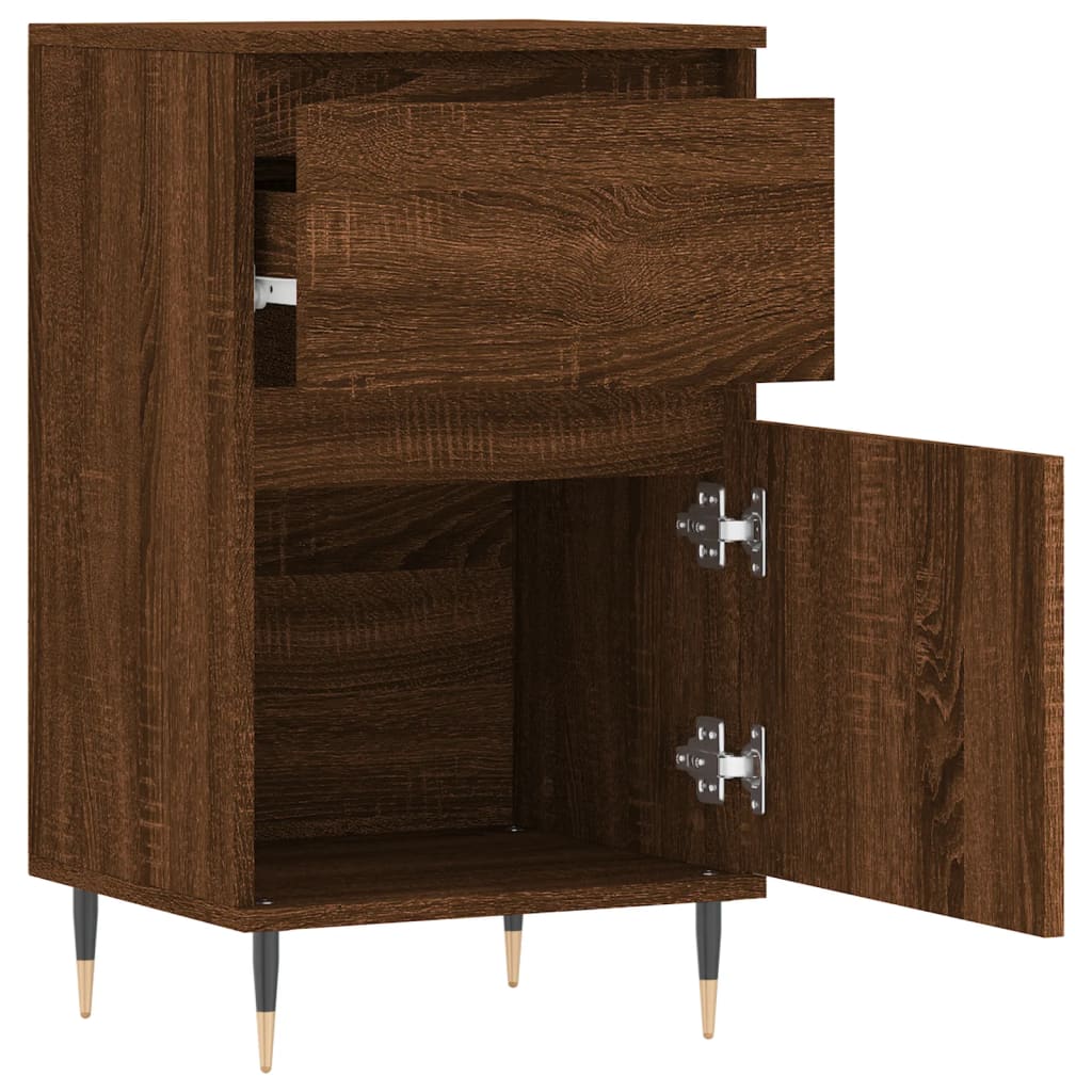 Buffet chêne marron 40x35x70 cm bois d'ingénierie - XIOS