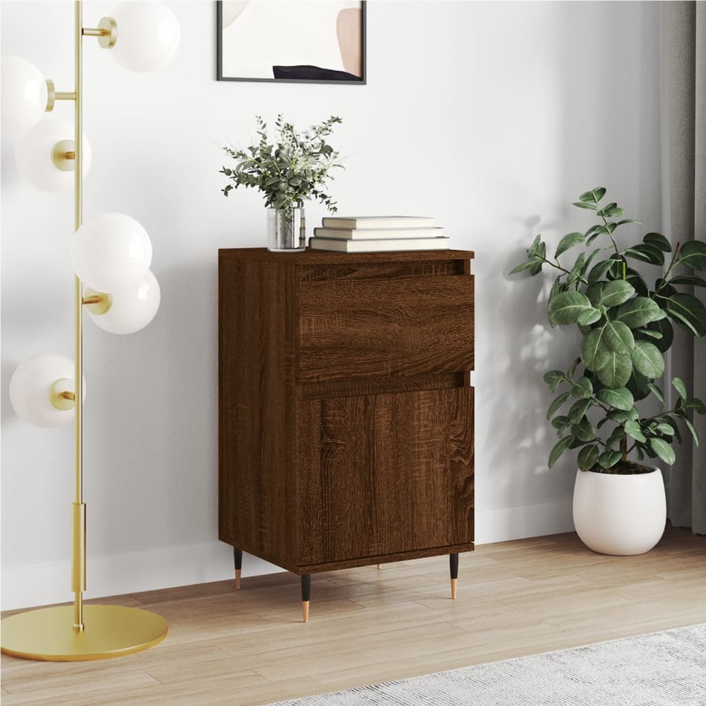 Buffet chêne marron 40x35x70 cm bois d'ingénierie - XIOS