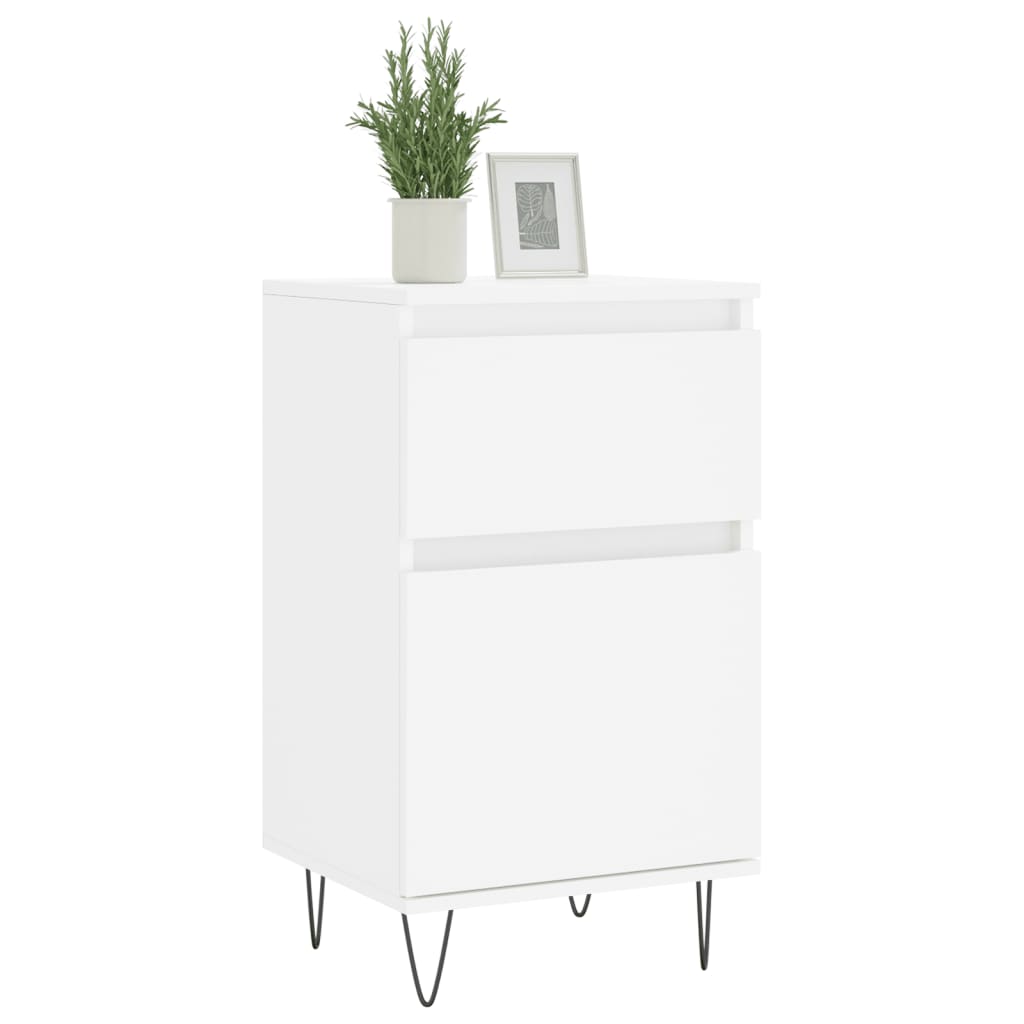 Buffets 2 pcs blanc 40x35x70 cm bois d’ingénierie - XIOS