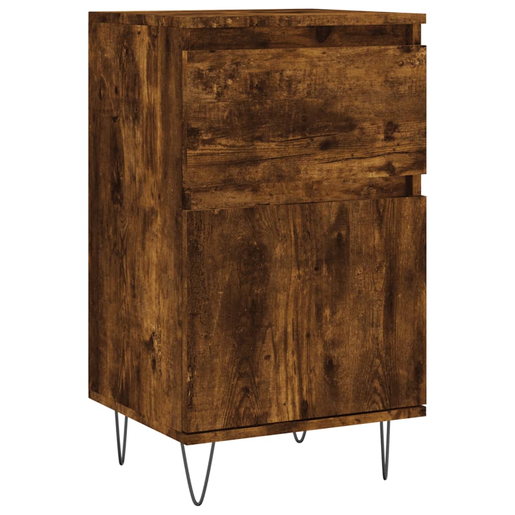 Buffets 2 pcs chêne fumé 40x35x70 cm bois d'ingénierie - XIOS