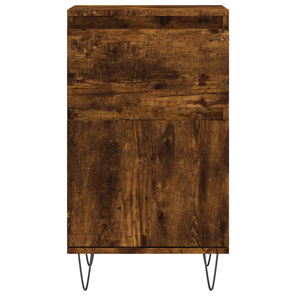 Buffets 2 pcs chêne fumé 40x35x70 cm bois d'ingénierie - XIOS