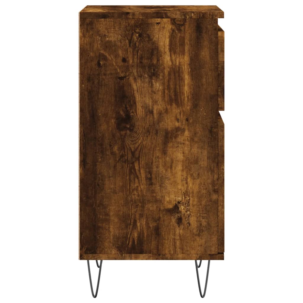 Buffets 2 pcs chêne fumé 40x35x70 cm bois d'ingénierie - XIOS