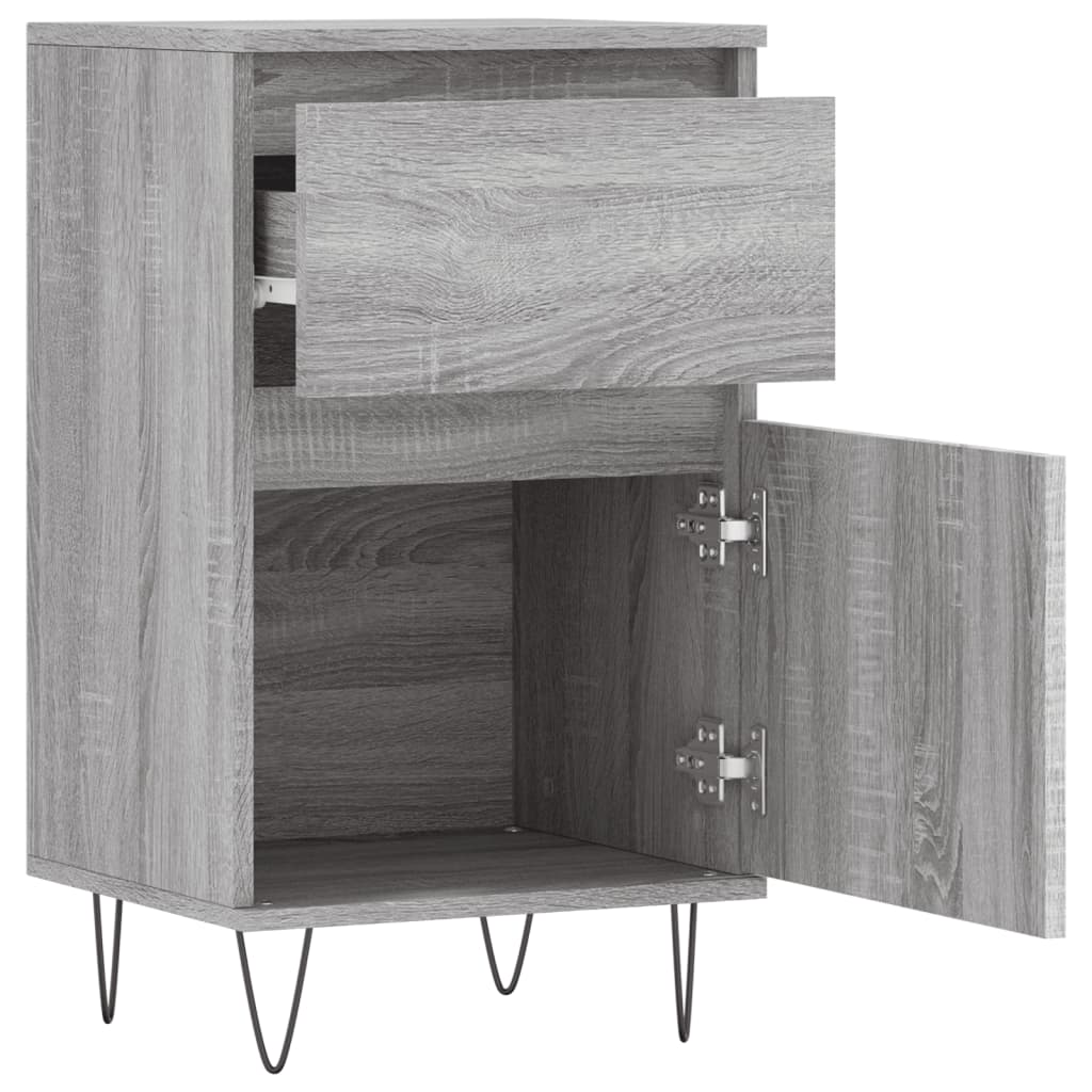 Buffet sonoma gris 40x35x70 cm bois d'ingénierie - XIOS