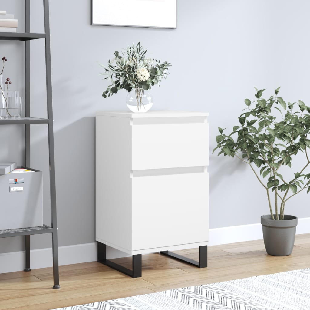 Buffet blanc 40x35x70 cm bois d’ingénierie - XIOS