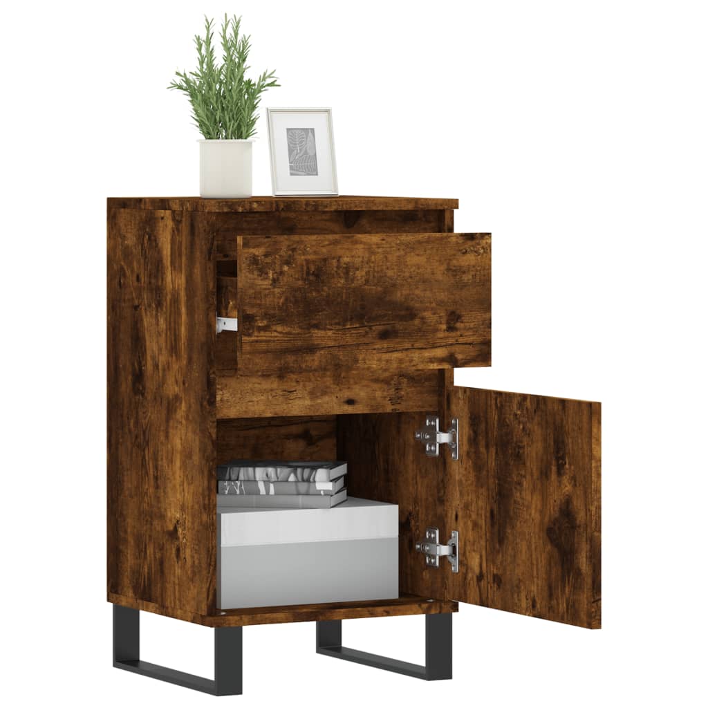 Buffet chêne fumé 40x35x70 cm bois d'ingénierie - XIOS