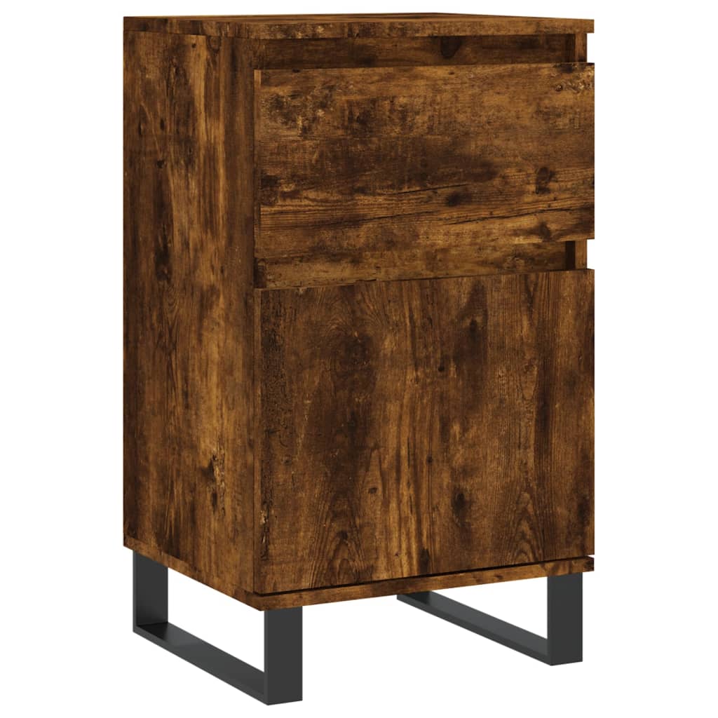 Buffets 2 pcs chêne fumé 40x35x70 cm bois d'ingénierie - XIOS
