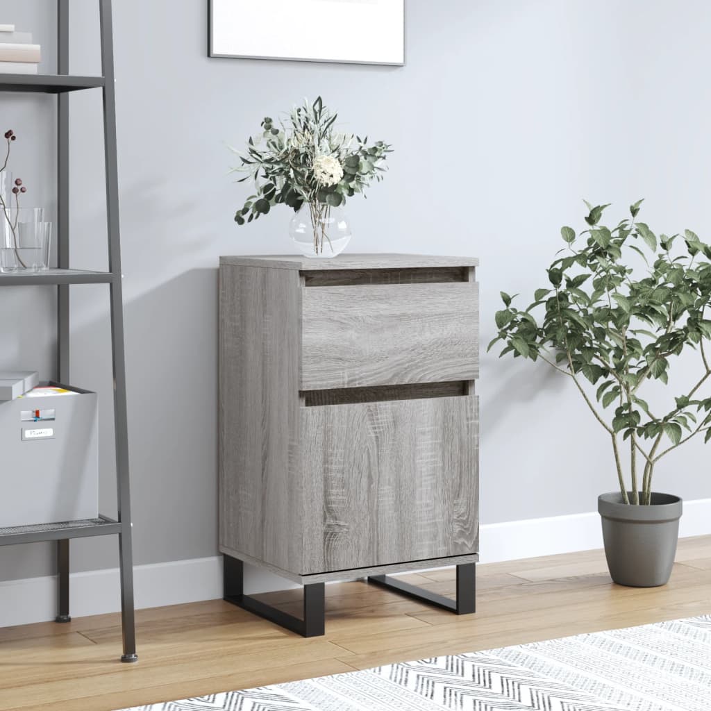 Buffet sonoma gris 40x35x70 cm bois d'ingénierie - XIOS