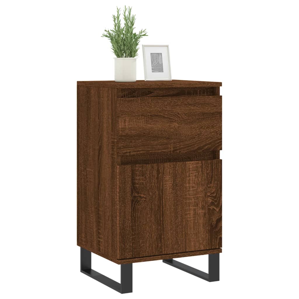 Buffets 2 pcs chêne marron 40x35x70 cm bois d'ingénierie - XIOS