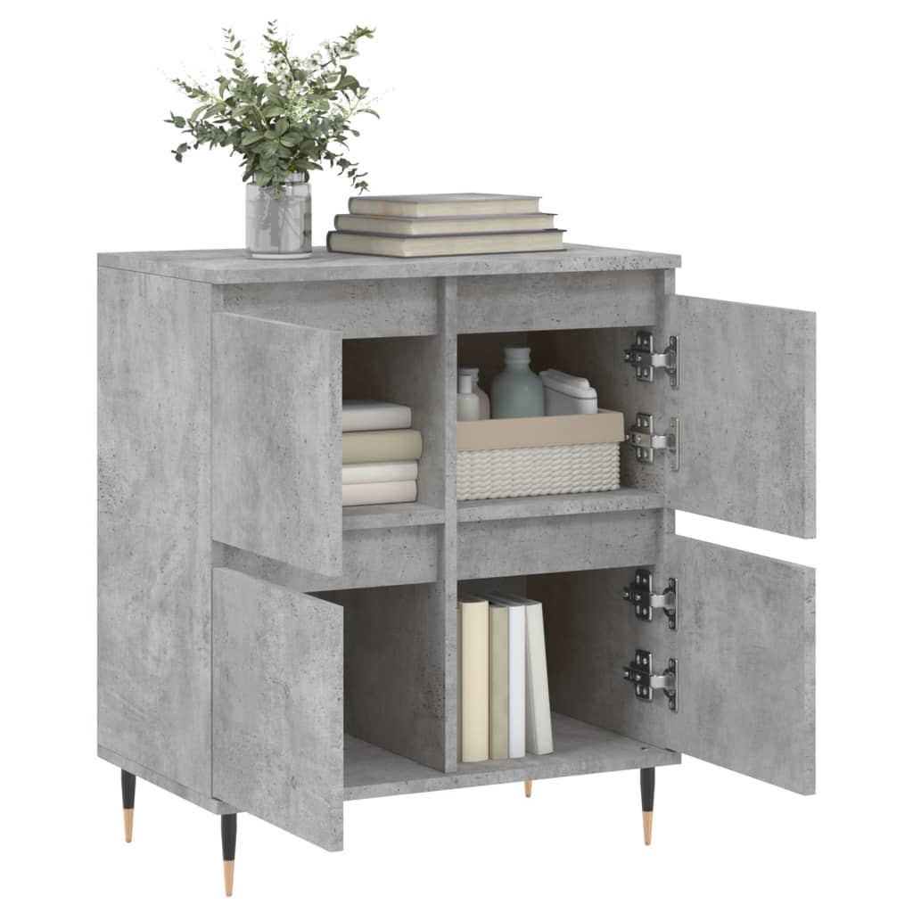 Buffet Gris béton 60x35x70 cm Bois d'ingénierie - XIOS