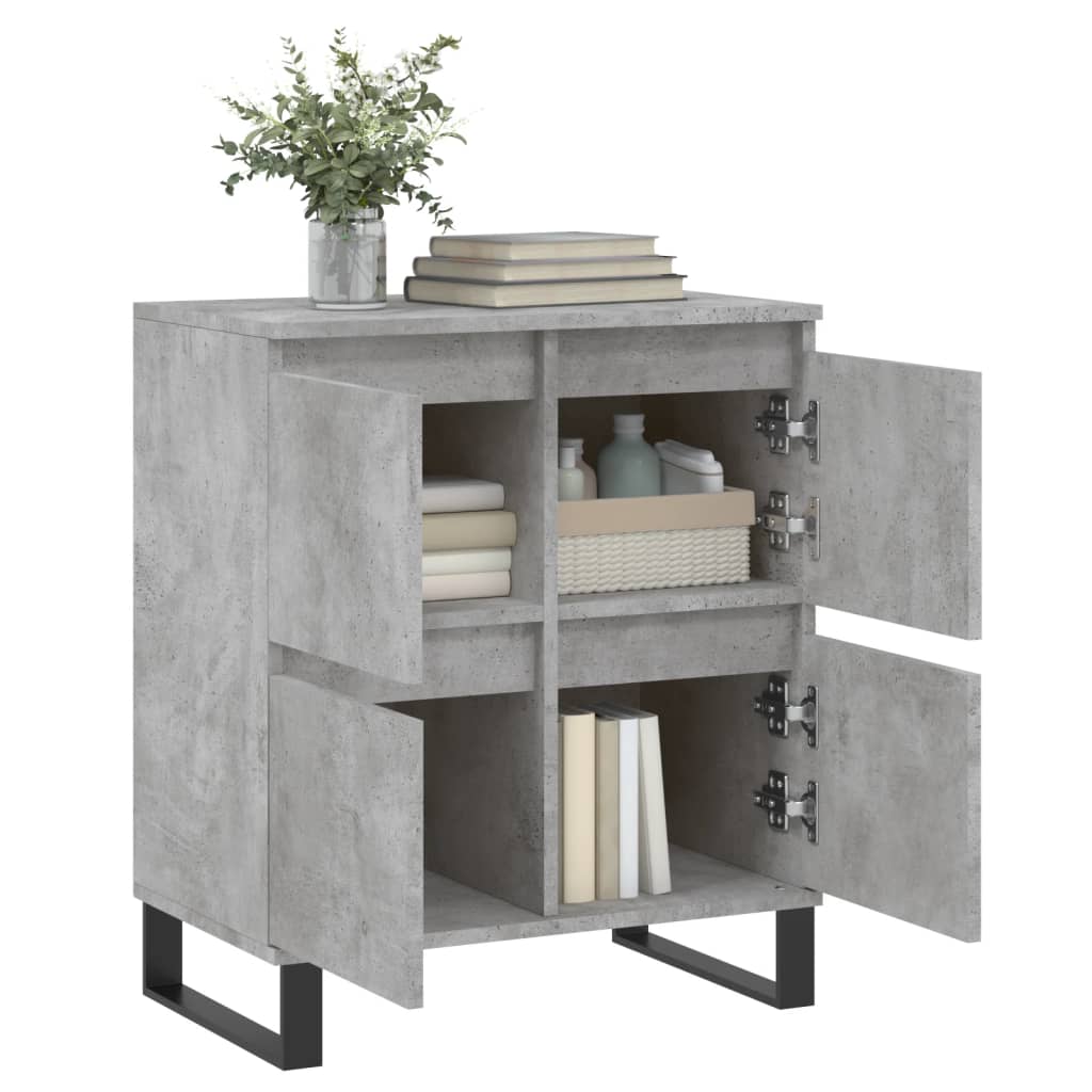 Buffet Gris béton 60x35x70 cm Bois d'ingénierie - XIOS